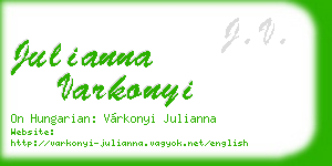 julianna varkonyi business card